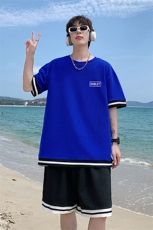 夏季短袖套装宽松休闲两件套潮流潮牌运动服A161-TZ01-P45，男装T恤，电商A161-2