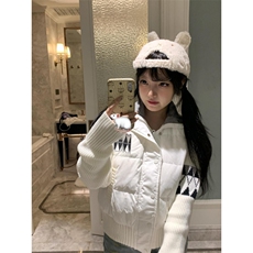 1506A/G78230/P94新款慵懒少女感拼接立领拉链棉服，男装棉衣，星座1506A
