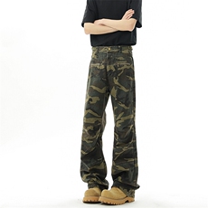 B221美式ins高街暗黑多口袋修身工装牛仔裤LK24156-P65控88，男装牛仔裤，电商B221