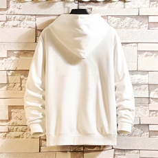 WY2129-P40加绒P45纯连帽卫衣男大码运动帽衫宽松薄外套，男装卫衣，电商A040A