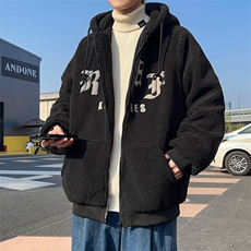 F82-P56情侣装美式复古羊羔毛棉服外套男冬季潮流小众加厚棉衣，男装棉衣，星座512-6