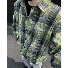 潮牌高街个性衬衫潮流宽松休闲上衣A086-CS2212-特批价30，男装衬衫，电商基地A086