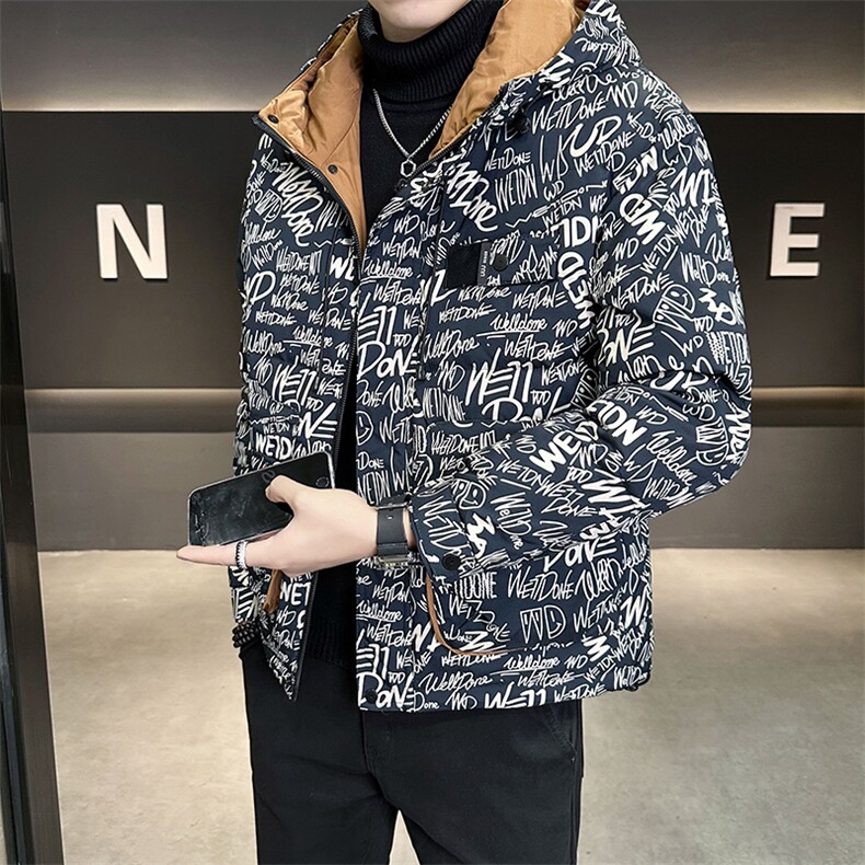 2025新款冬季连帽羽绒服男 B240-YR8661-P215图片