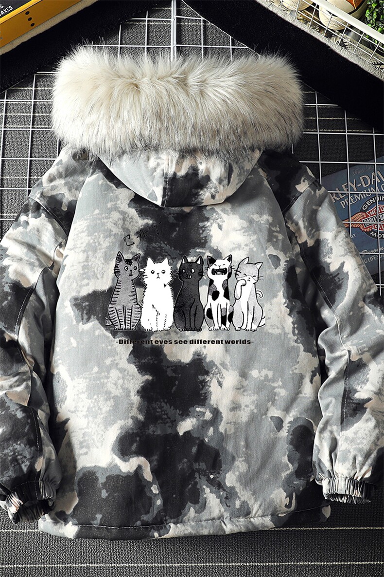 MC49100-P135日系潮衣男大码派克服男工装服外套袄,男装棉衣,电商A040A
