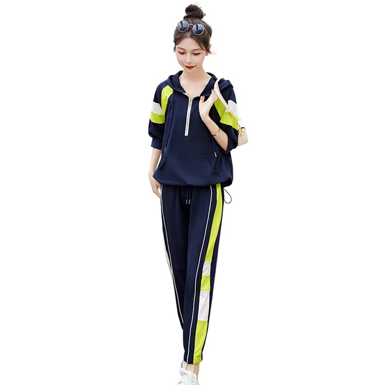时尚运动女春秋韩版宽松大码胖mm显瘦洋气减龄休闲裤夏,女装大码女装,琦鑫阁（原依鑫阁）