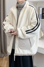 2024冬款港风加绒加厚棉衣羊羔绒立领外套男女8339-P125控价178，男装棉衣，电商A441-1
