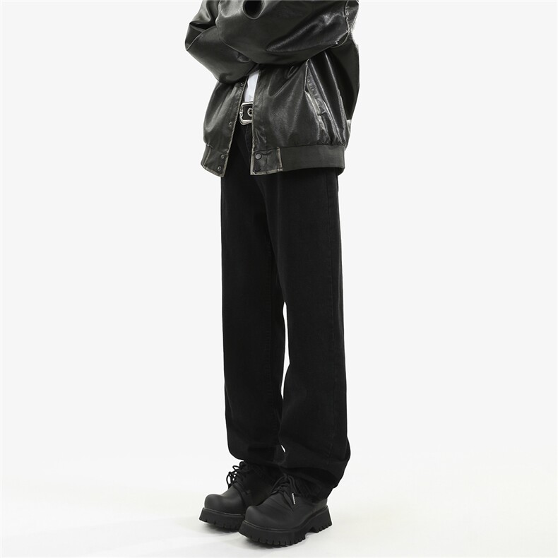 xz905-2-K028#P55-美式高街弹力小直筒水洗牛仔裤,男装牛仔裤,星座905-2