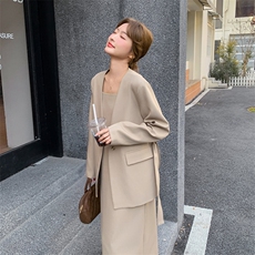 [现货】新款西装吊带连衣裙两件套A853P165K228，女装套装/套裙，2C269