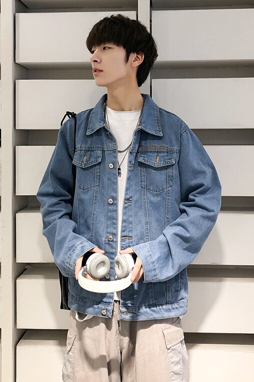 JK56秋季潮流青年韩版牛仔工装夹克男外套男P50,男装夹克,星座410-6（原星座1304-1）