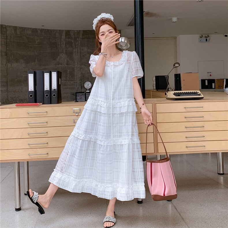【新款有现货】仙女风长裙+衬裙两件套裙8808-P165控215，女装连衣裙，2C327
