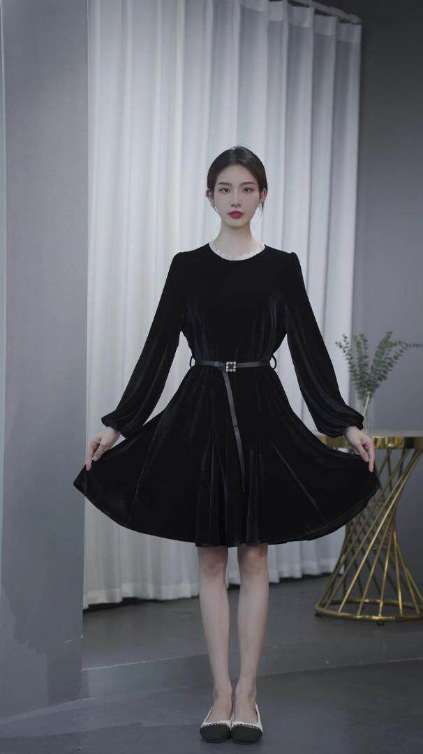 珍珠腰带喇叭裙，其它，迪蔓君翔