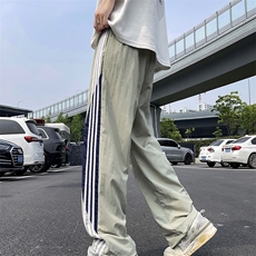 新款多巴胺速干休闲裤男士潮流宽松直筒运动裤，男装休闲裤，星座410-7