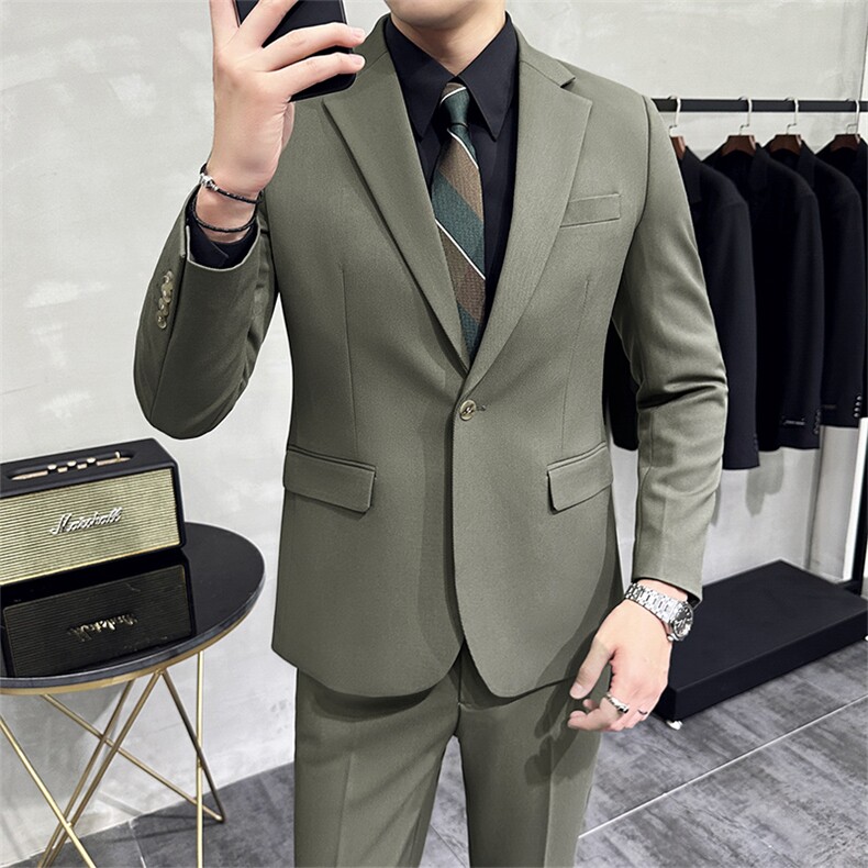 男士阔版高级感港风i韩版时尚男上衣外套A415-8933P-168-控278图片