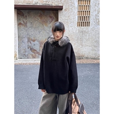 网图灰色连帽针织衫男款加厚毛衣美式复古卫衣外套MY1443-特P70，男装针织衫/毛衣，星座1007（原301D）