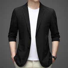 西服男薄款宽松上衣春夏季中青年男士商务休闲单西装防晒服便西，男装西服，电商B212（原钱塘6029）