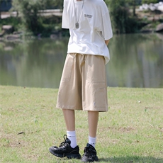 裤子男夏季日系工装直筒短裤宽松五分裤运动休闲裤潮DK01113-P33，男装休闲裤，星座308B-1