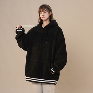 2025冬季新款纯色羊羔毛套头外套棉服M2067特P45图片