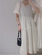 长款连衣裙，女装连衣裙，驿谷