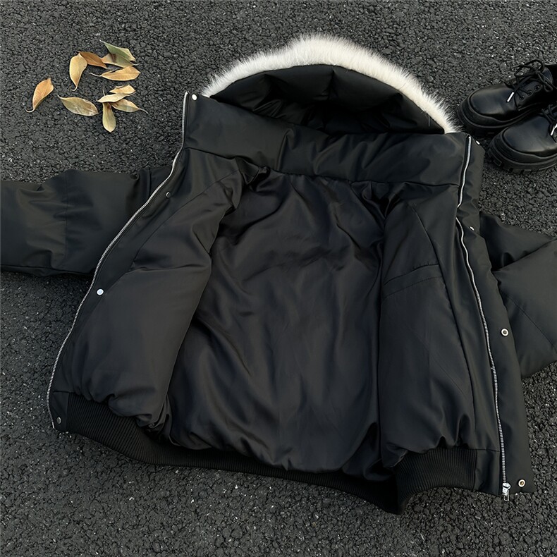 XZ518-1-MY260特P105现货！可拆卸大毛领PU皮棉服棉衣,男装棉衣,星座518-1（原A432-1）