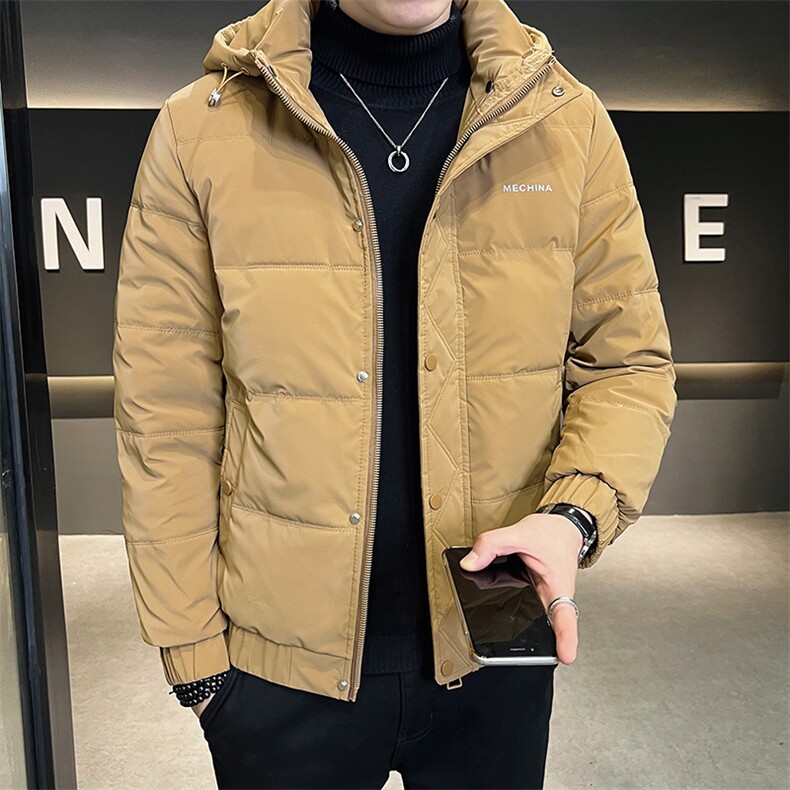 2025冬季店主3白鸭绒羽绒服连帽可拆简约时尚保暖外套男Y02-P155图片