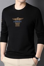 QLM77198男式秋季服装新款长袖T恤青年卫衣四季打底体恤P73，男装卫衣，电商B360