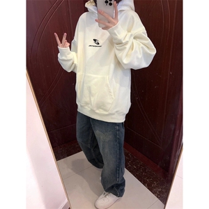 美式复古连帽卫衣新款秋冬慵懒风外套WCX269-P48图片