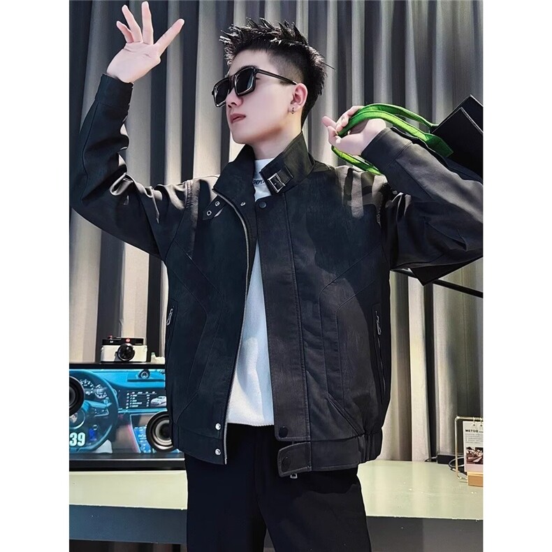 春季网红外套男韩版潮流男装上衣痞帅褂子2025新款潮牌春秋装，女装短外套，星座218-1（原230）