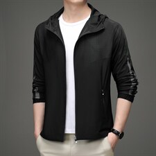 休闲时尚男装2023夏季新款防晒服薄款夹克中青年男装简约百搭上衣，男装夹克，电商B212（原钱塘6029）