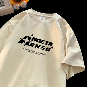 可设48小时发货 支持抖音得物来样二开230克重磅美式短袖t恤MT394图片