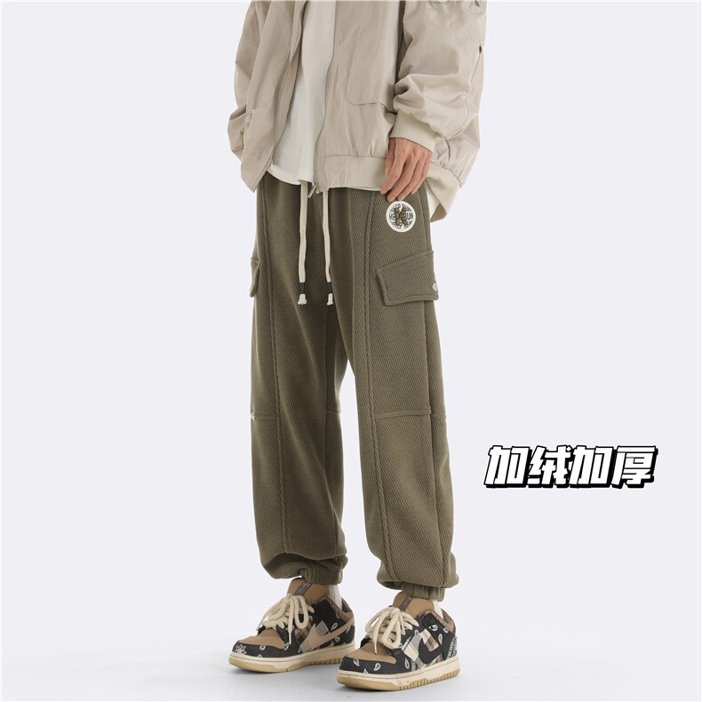 23咖啡色新款高品质欧棉绒加绒加厚保暖棉裤A316-1-K1204P70控89,男装棉衣,星座906（原电商a316-1）