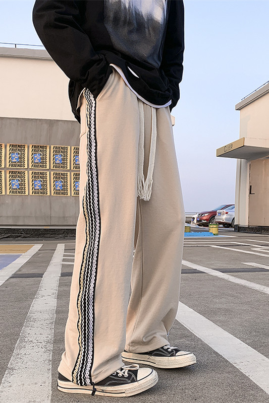 2022高街织带编织绳卫裤长裤XZ604-KP55-P65控78,男装休闲裤,星座604