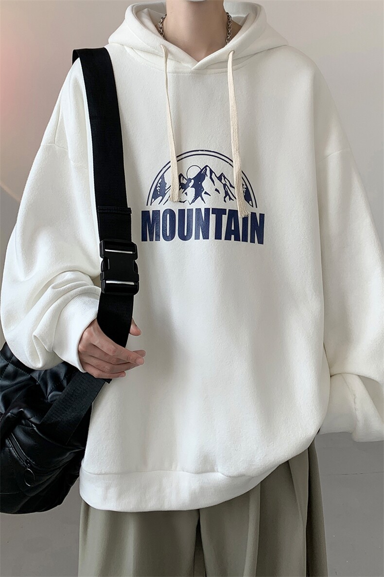 连帽卫衣男大码运动服帽衫外套WY2255-P35加绒款-P40,男装卫衣,电商A040