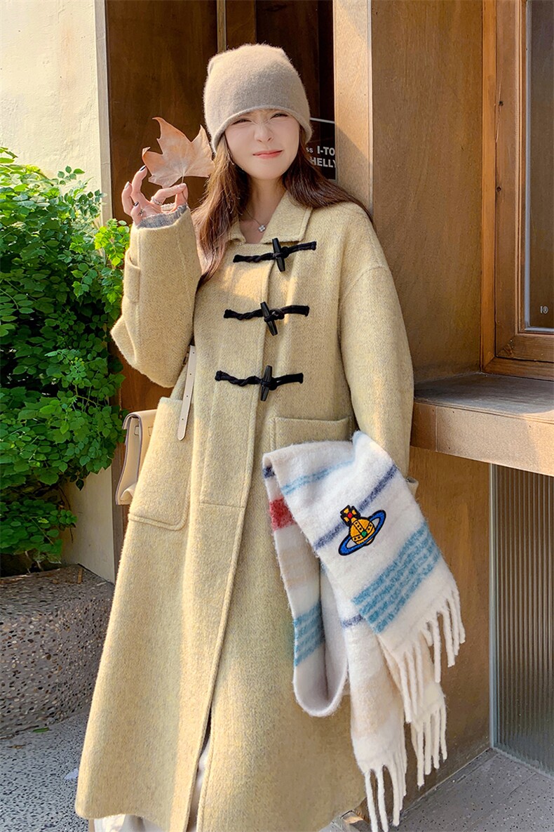 【大货已出】新品高级双面羊毛大衣2C081-8089P285K428,女装毛呢外套,2C081