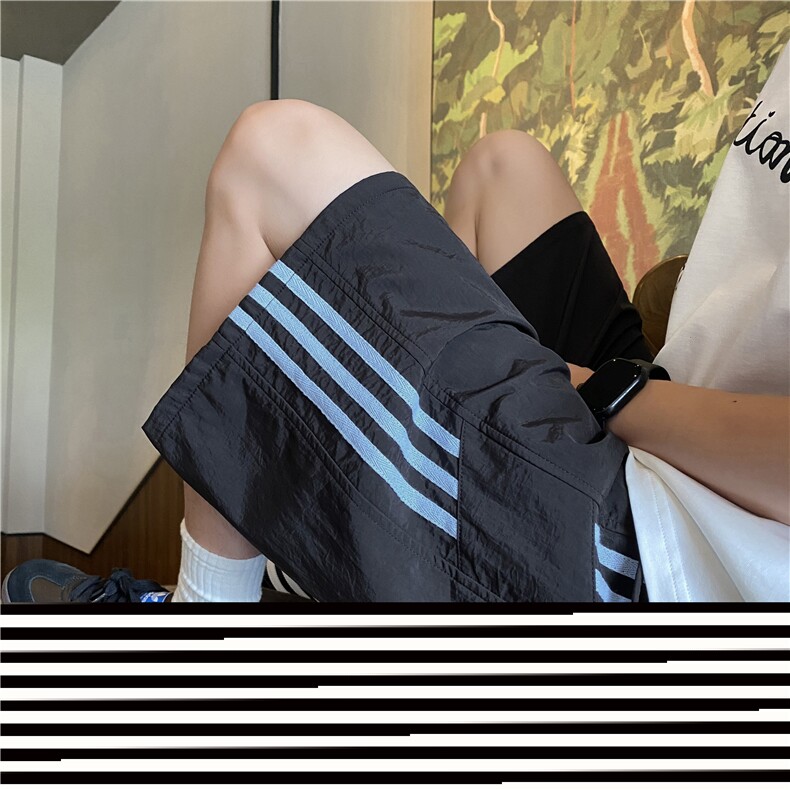 夏季新款美式条纹运动宽松五分裤B315-K25792-特p25控48,男装牛仔裤,电商B315