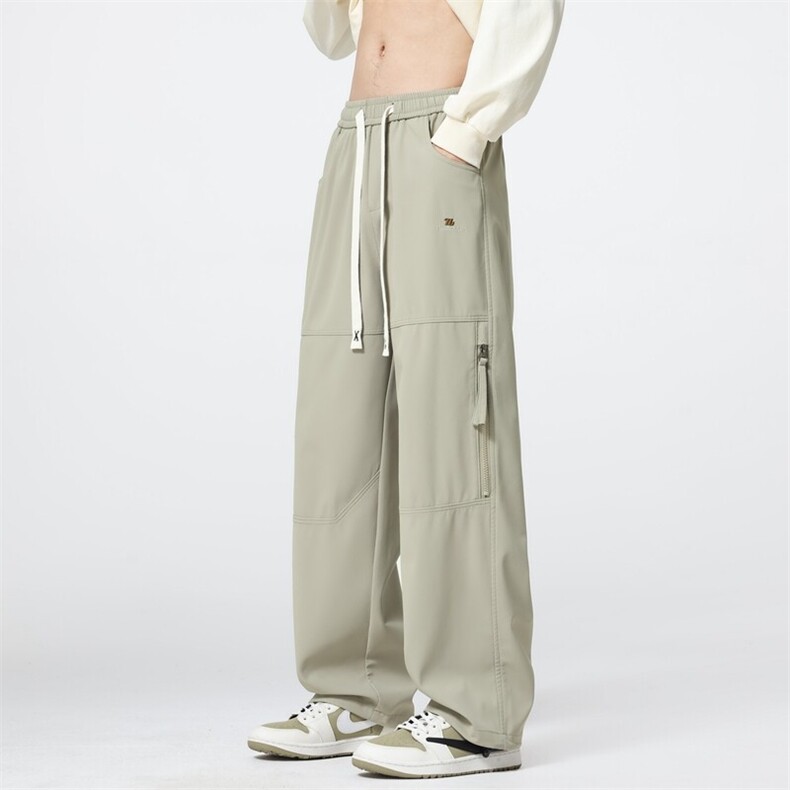 新款美式高街工装裤男款春季户外宽松抽绳阔腿休闲A436-2557-P55,男装休闲裤,电商A436