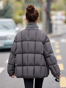 【现货现货】【数据很好】2025冬季新款羽绒服90白鸭绒配围巾外套图片