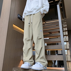秋季新款水洗工装打褶休闲裤XZ604-KG92-P50控78，男装工装外套，星座604