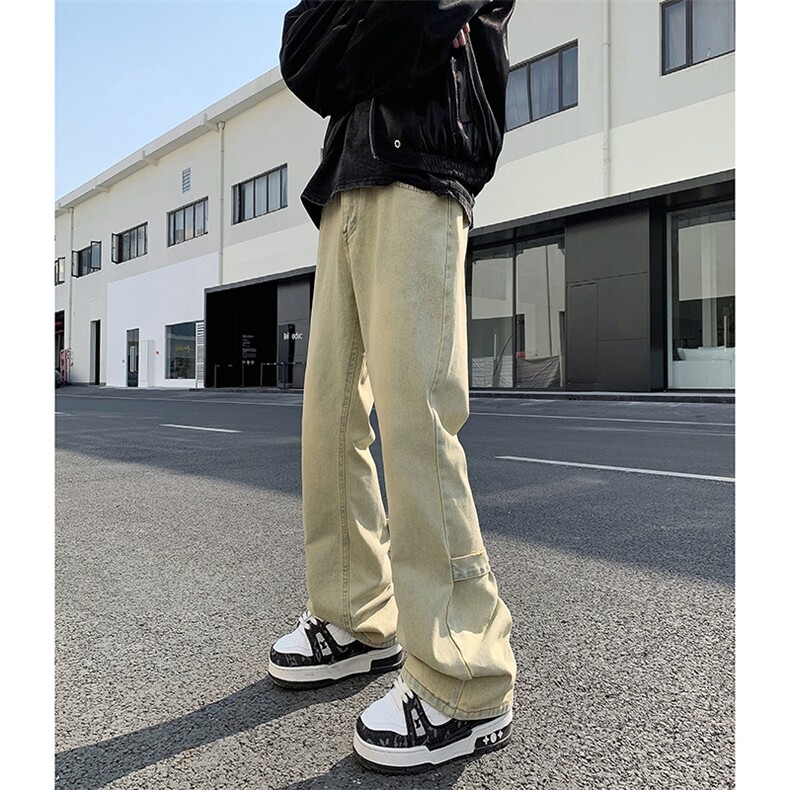 美式ins高街vibe重工艺水洗牛仔裤货号K2316P55,男装牛仔裤,电商A063