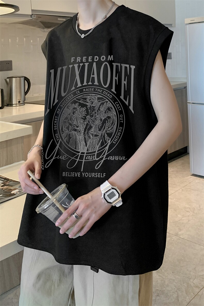 量大优可提供视频2024夏美式麂皮绒背心HD019-1-BP2411-P18,男装背心/马甲,电商019-1
