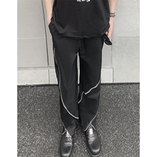 B221美式ins高街暗黑小众拉链情侣休闲冲锋裤LK23030-P65控88，男装休闲裤，电商B221