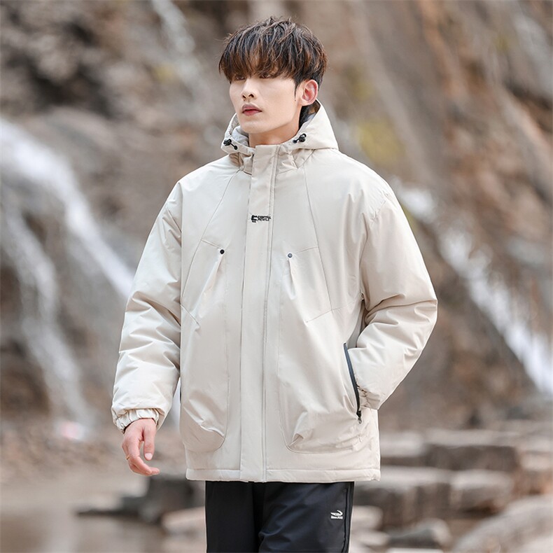 冬季加棉加厚刺绣棉服男士休闲棉袄连帽潮流棉衣A266-MY8011-P75,男装棉衣,电商A266