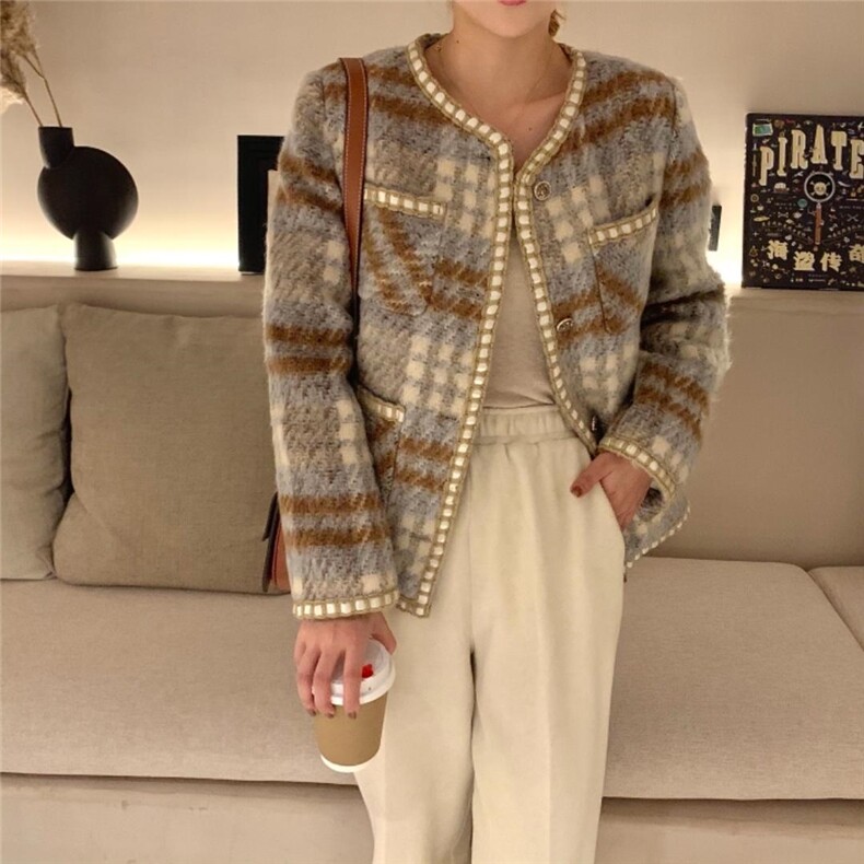 冬装新款小香羽绒服，女装羽绒服，奥瑾