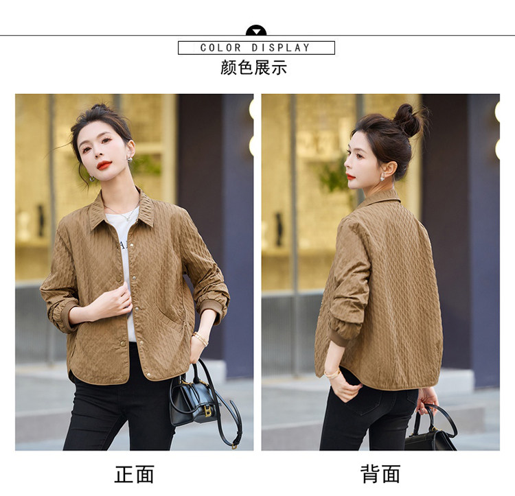 时尚百搭女士短外套2024春秋新款羊毛修身显瘦外套,女装短外套,玛其路