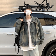 牛仔外套男春秋韩版潮流夹克男休闲百搭青少年上衣服JK02131-P75，男装夹克，星座308B-1