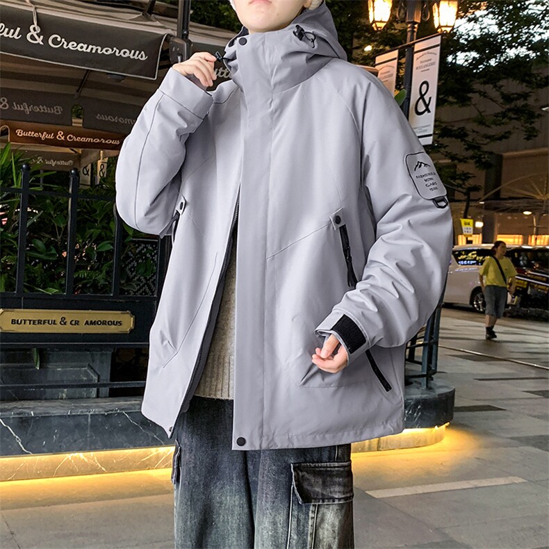 三合一情侣冲锋衣男石墨烯内里户外三防摇粒绒冲锋夹克-P128,男装夹克,电商B306