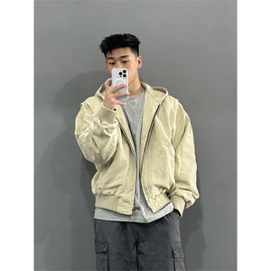 棉衣加绒外套男秋冬解构重工飞行夹克 网图MR3002常规P95加绒P120图片
