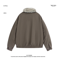 平铺~2025冬季美式加厚座山雕棉衣外套E107/P138，男装棉衣，电商B331