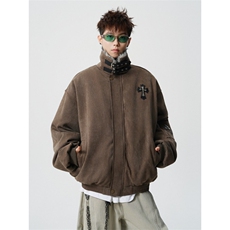 706-LK6212-P118现货冬季男士座山雕十字架加厚棉服保暖外套，男装棉衣，星座706