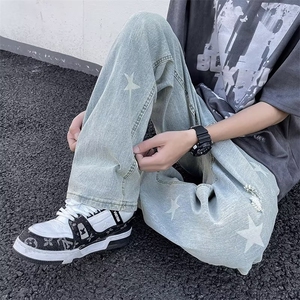 美式牛仔裤男春秋新款休闲直筒裤NK701P42图片