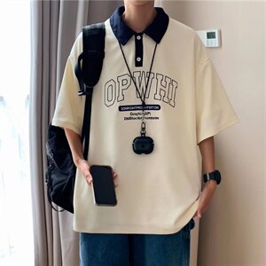 夏季潮男士短袖t恤男潮流上衣情侣半袖体恤POLO衫T5554P30图片